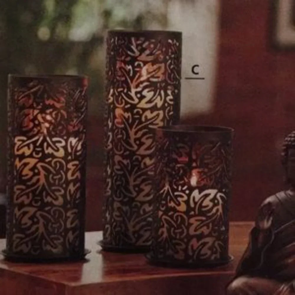 PartyLite Thai Inspiration Medium Pillar Sleeve